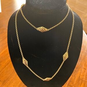 Brighton Silver Necklace with Geometric Design